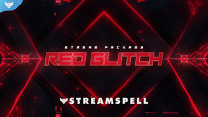 Red Glitch Stream Package