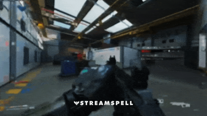 Animated stinger transition from the Phantom Ops Stream Package, featuring glass-shatter effects and high-impact tactical lighting for FPS streams.