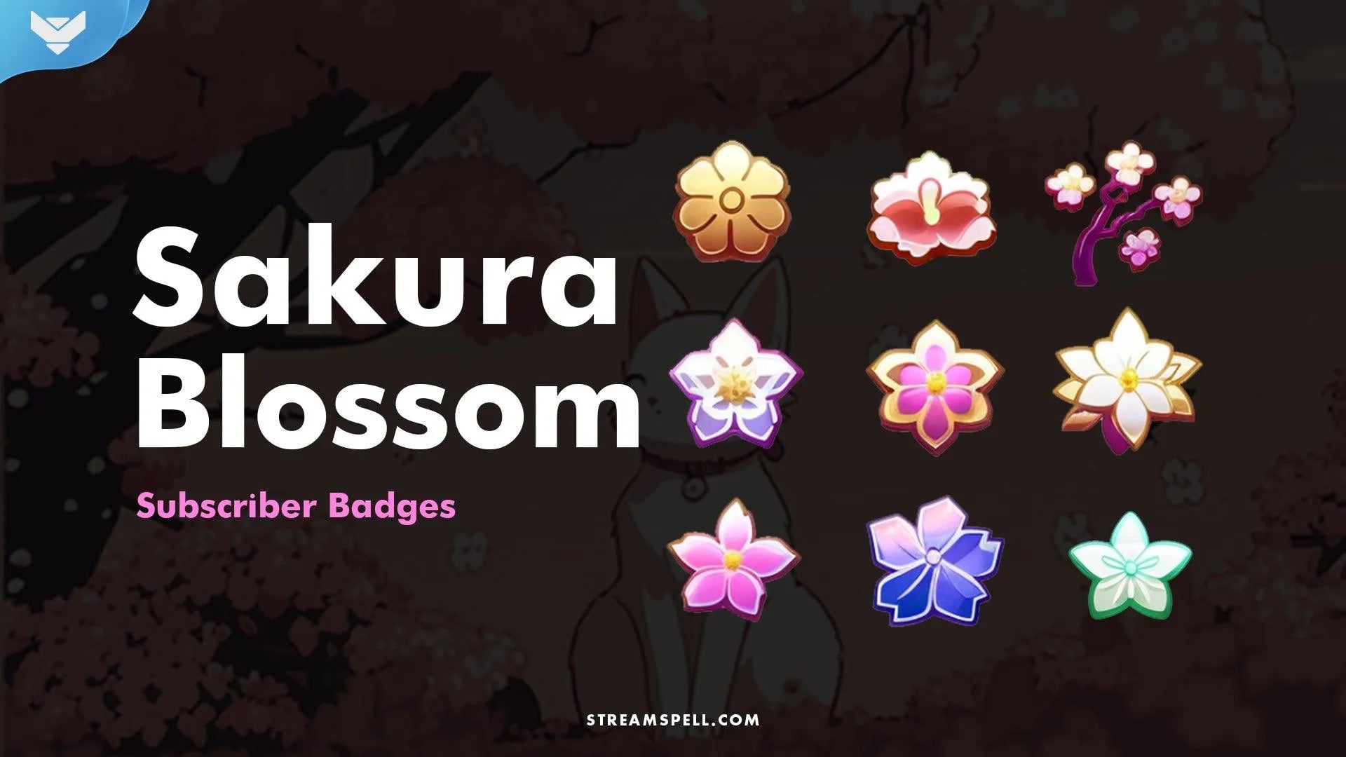 Sakura Blossom Sub Badges