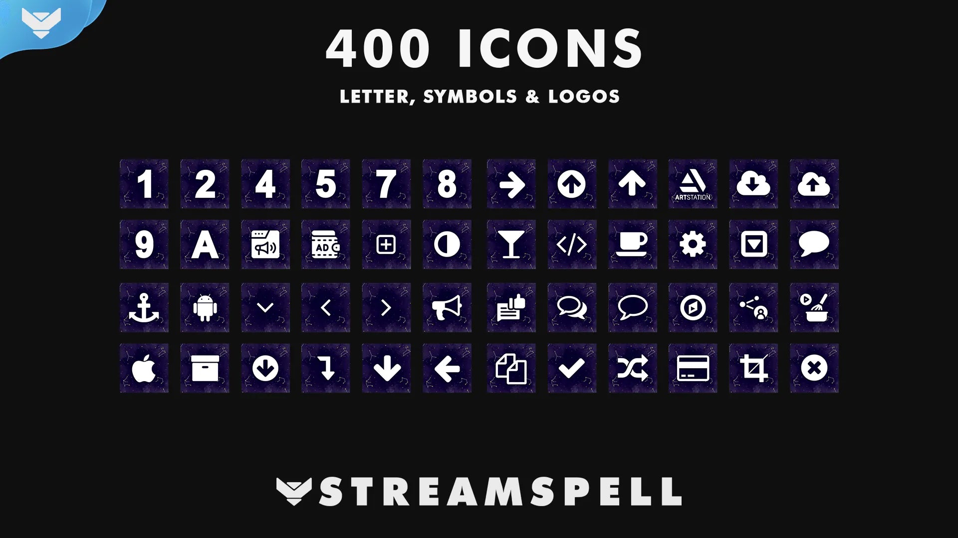 Starry Night Stream Deck Icons