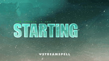 Load image into Gallery viewer, Winter-themed “Starting” animated stream screen with glowing teal text, snowstorm particles, and a Battlefield-inspired tactical HUD backdrop. Included in the BF6 HUD Stream Package by StreamSpell. Perfect for FPS streams using OBS, Streamlabs, or StreamElements.