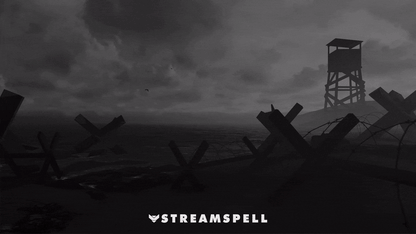 Military-style FPS stream screen with red tactical HUD interface and battlefield environment from the BF6 // RED Stream Package by StreamSpell. Designed for Valorant, Warzone, Battlefield-style games, and Marathon. Compatible with OBS Studio, Streamlabs, and StreamElements.