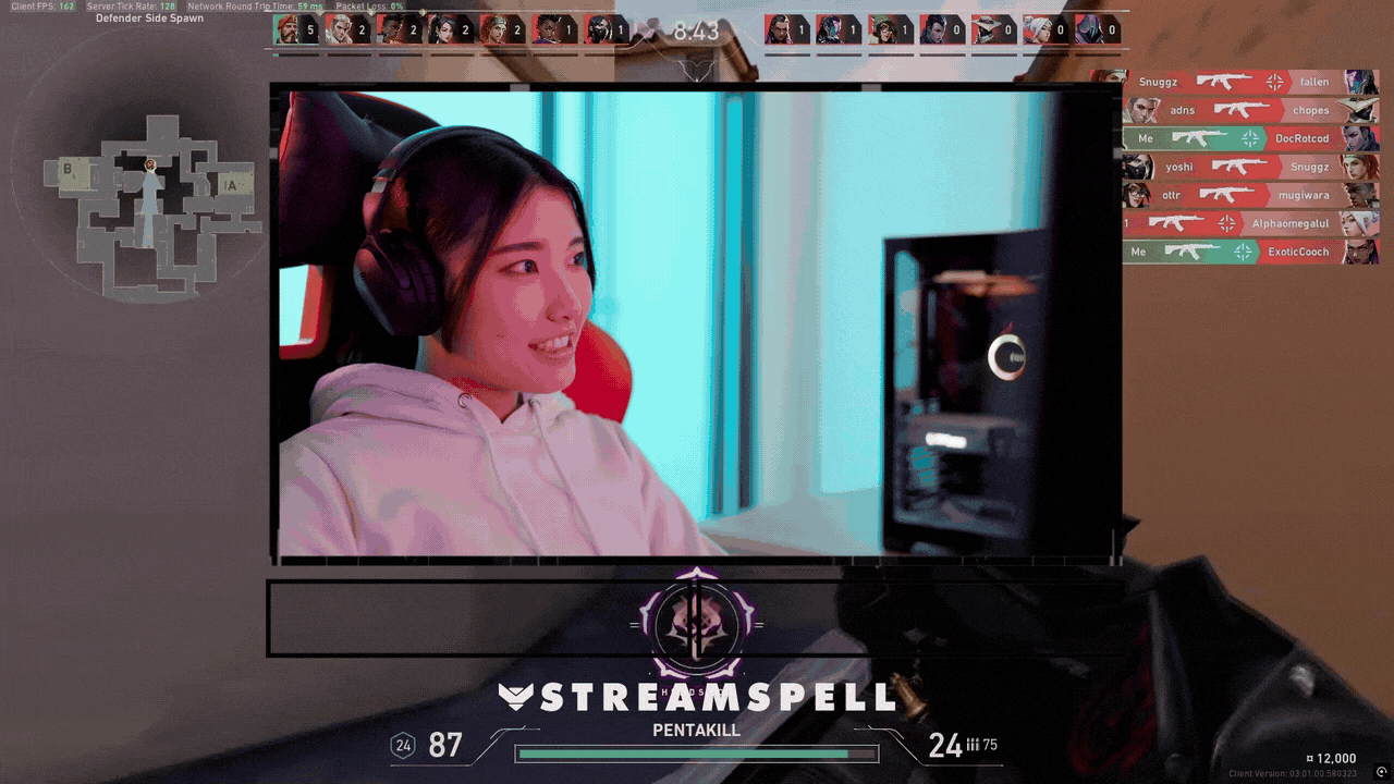 Animated stinger transition with red neon tactical HUD effects and glitch animation from the Dark Agent Stream Package by StreamSpell. Designed for FPS streams like Valorant, Battlefield 6, and Marathon. Compatible with OBS Studio, Streamlabs, and StreamElements.