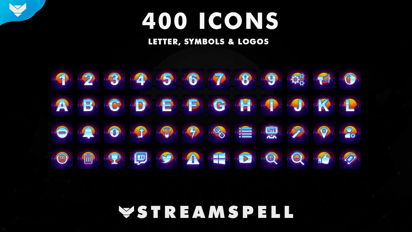 Synthwave Stream Deck Icons