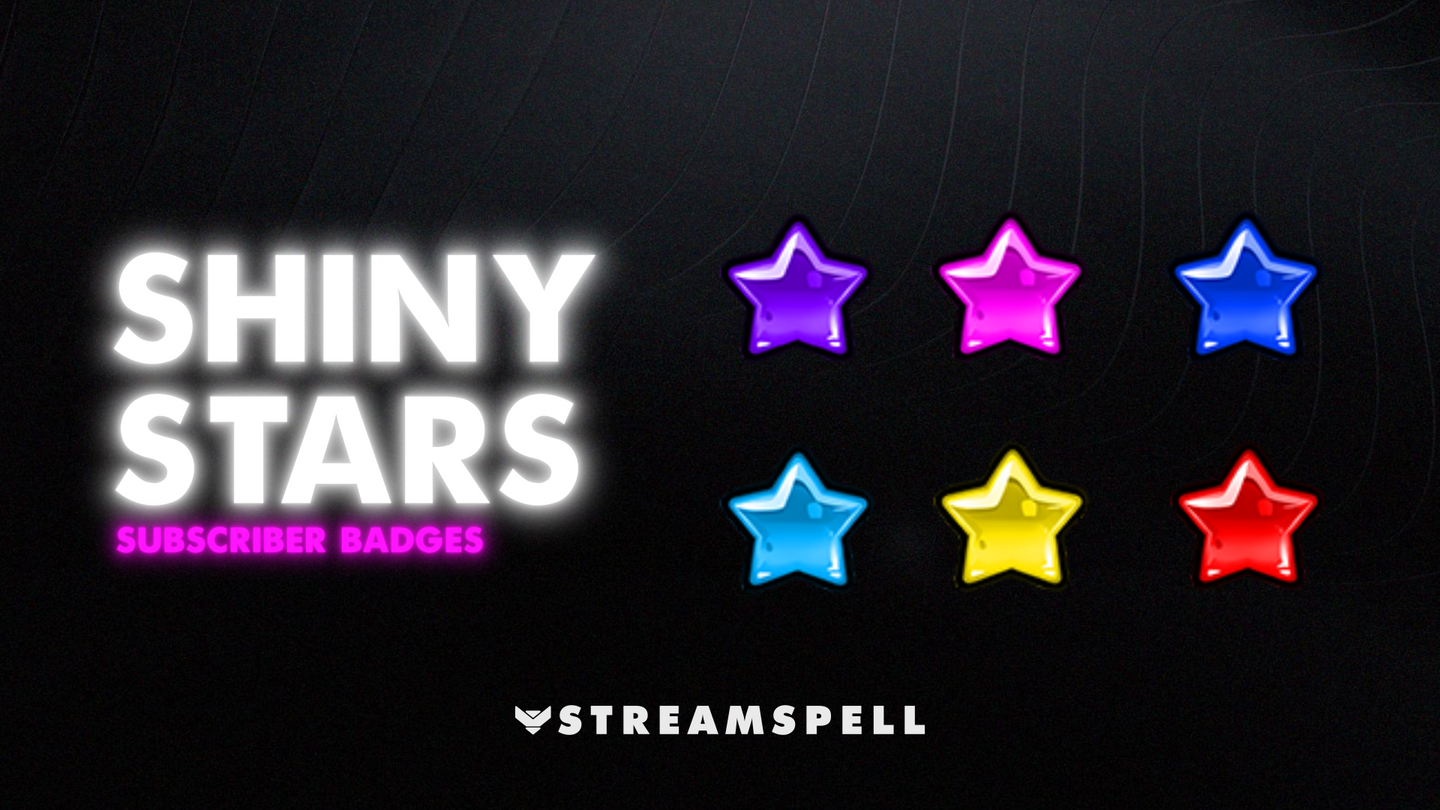 Shiny Stars Sub Badges