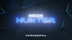 Neon Hunter Stream Overlay Package