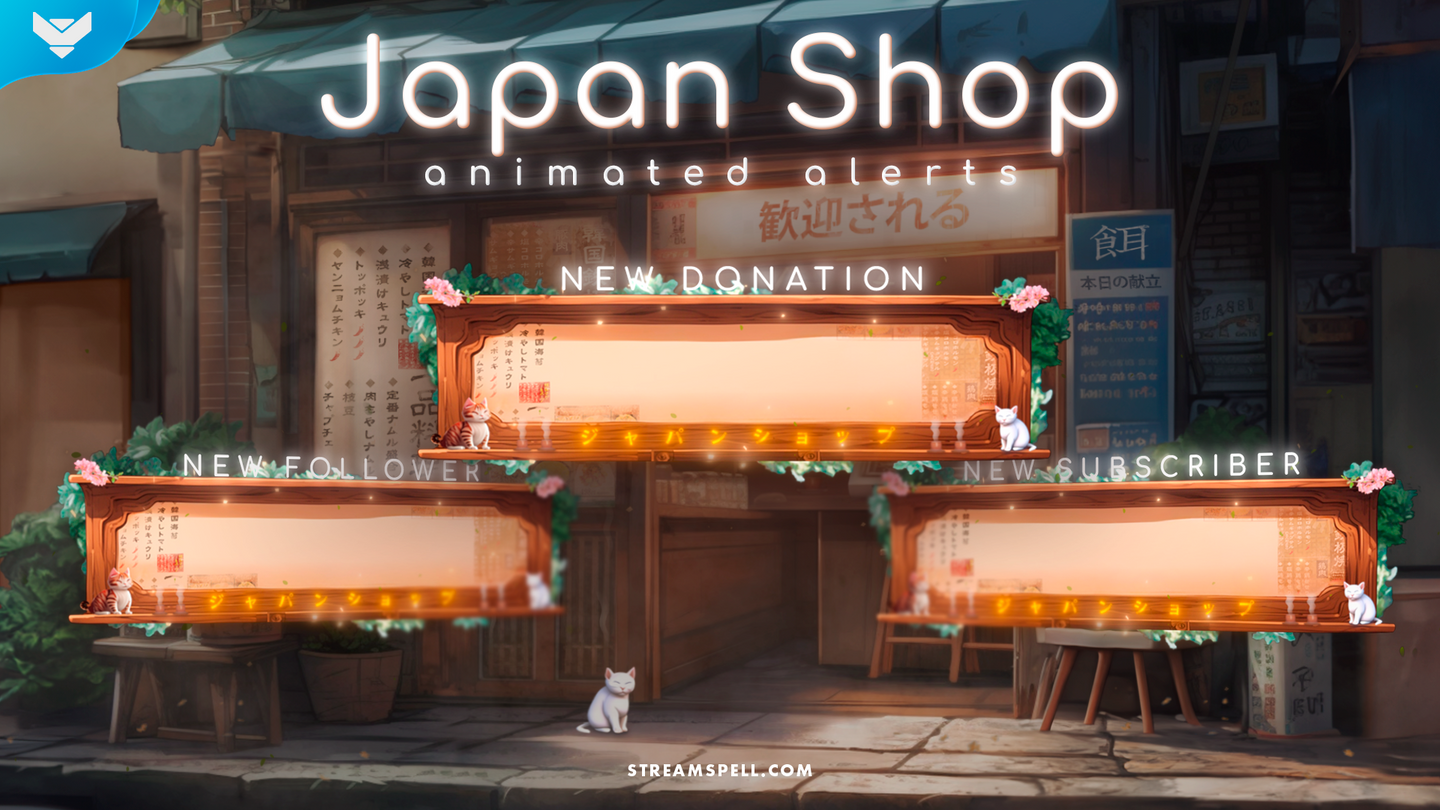 Japan Shop Stream Widget Theme