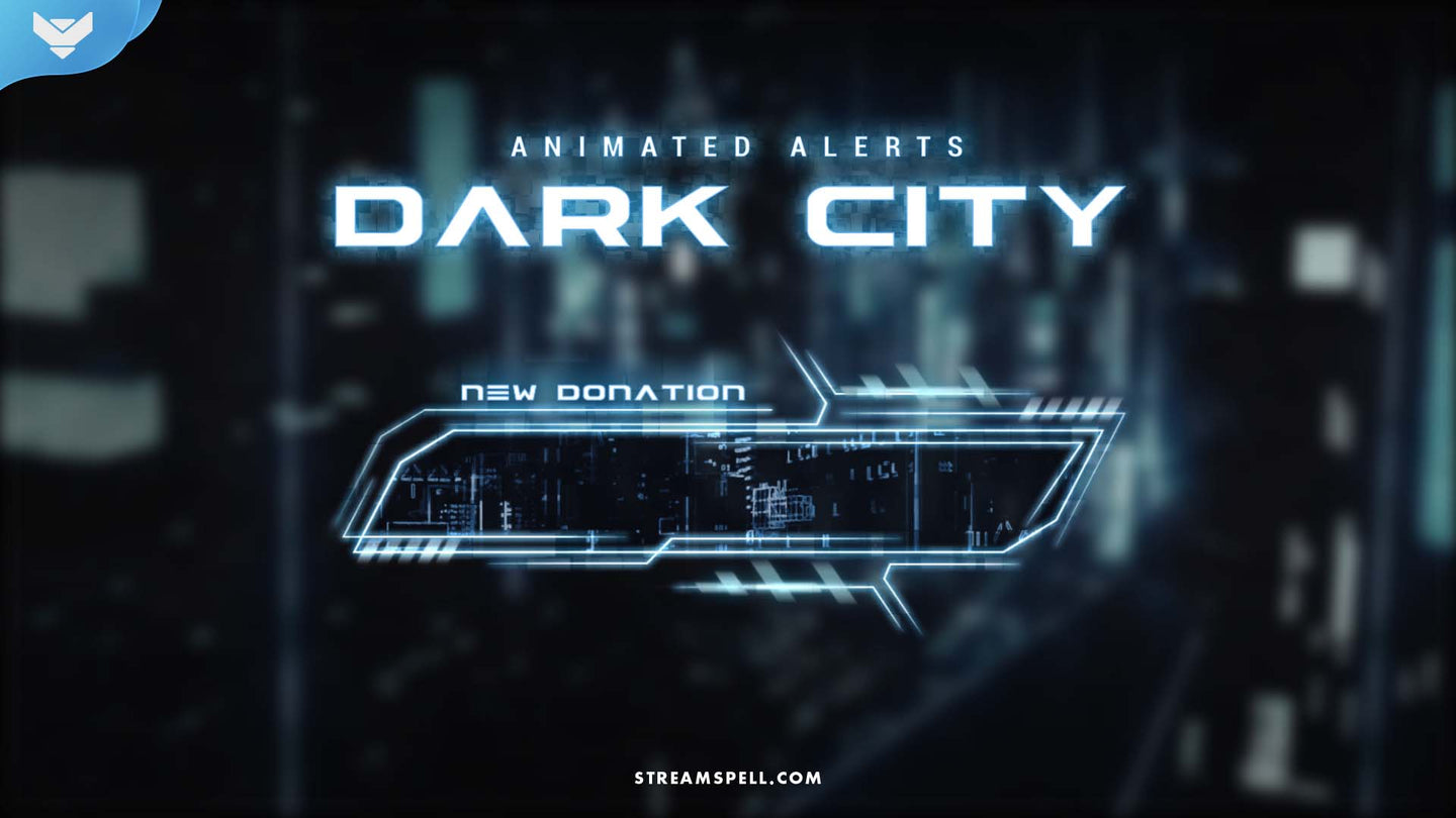 Dark City Stream Widget Theme