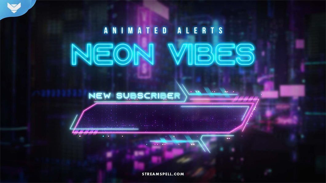 Neon Vibes Stream Alerts