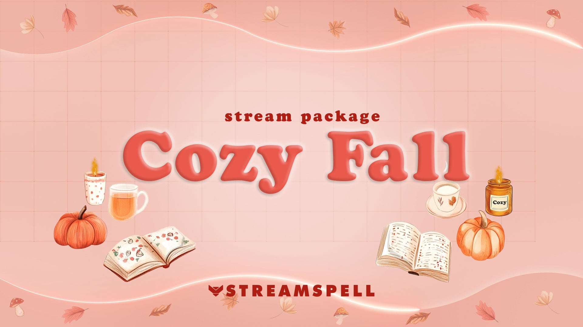 Cozy Fall Stream Overlay Package