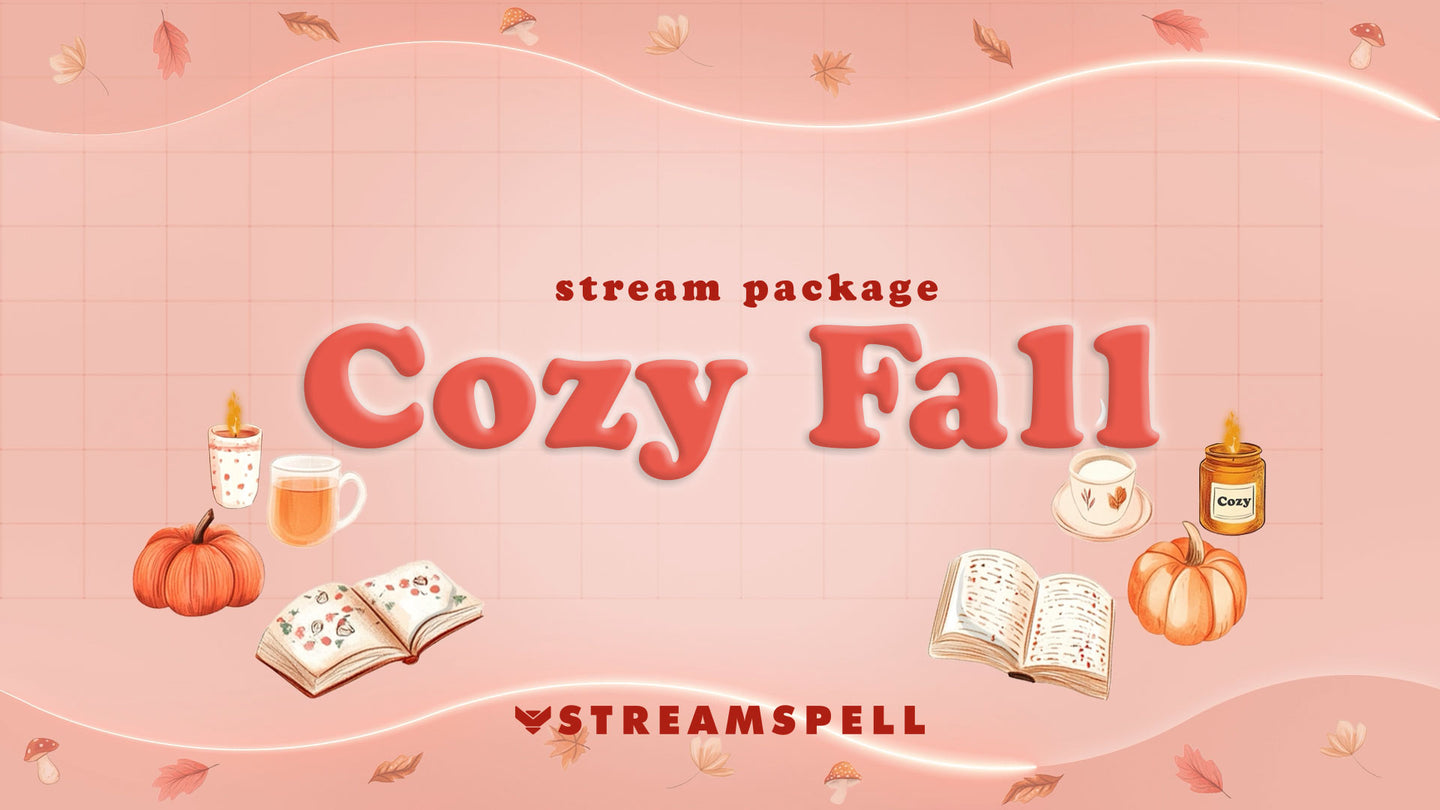 Cozy Fall Stream Overlay Package