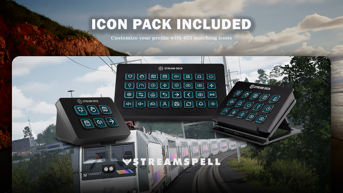 Train Sim World 6 icon pack included — 453 icons