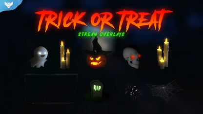 Trick or Treat Stream Overlays