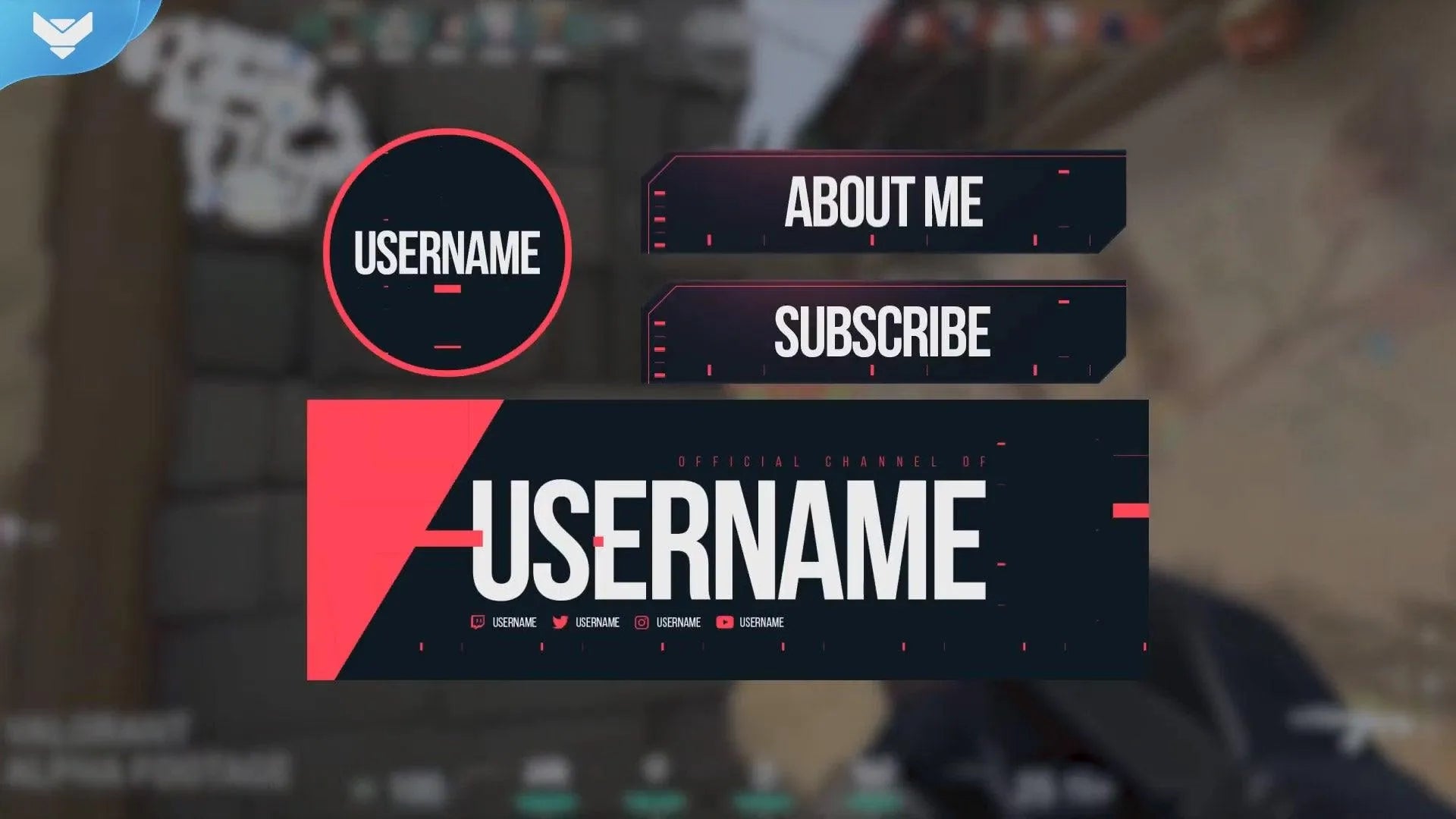 VALORANT Animated Stream Package