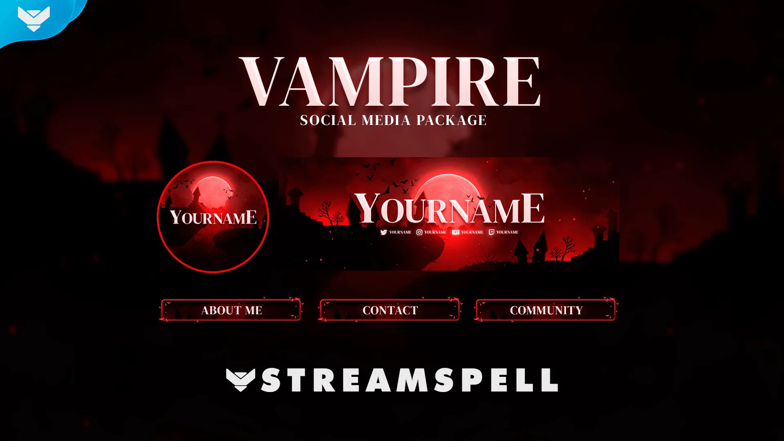 Vampire Social Media Package