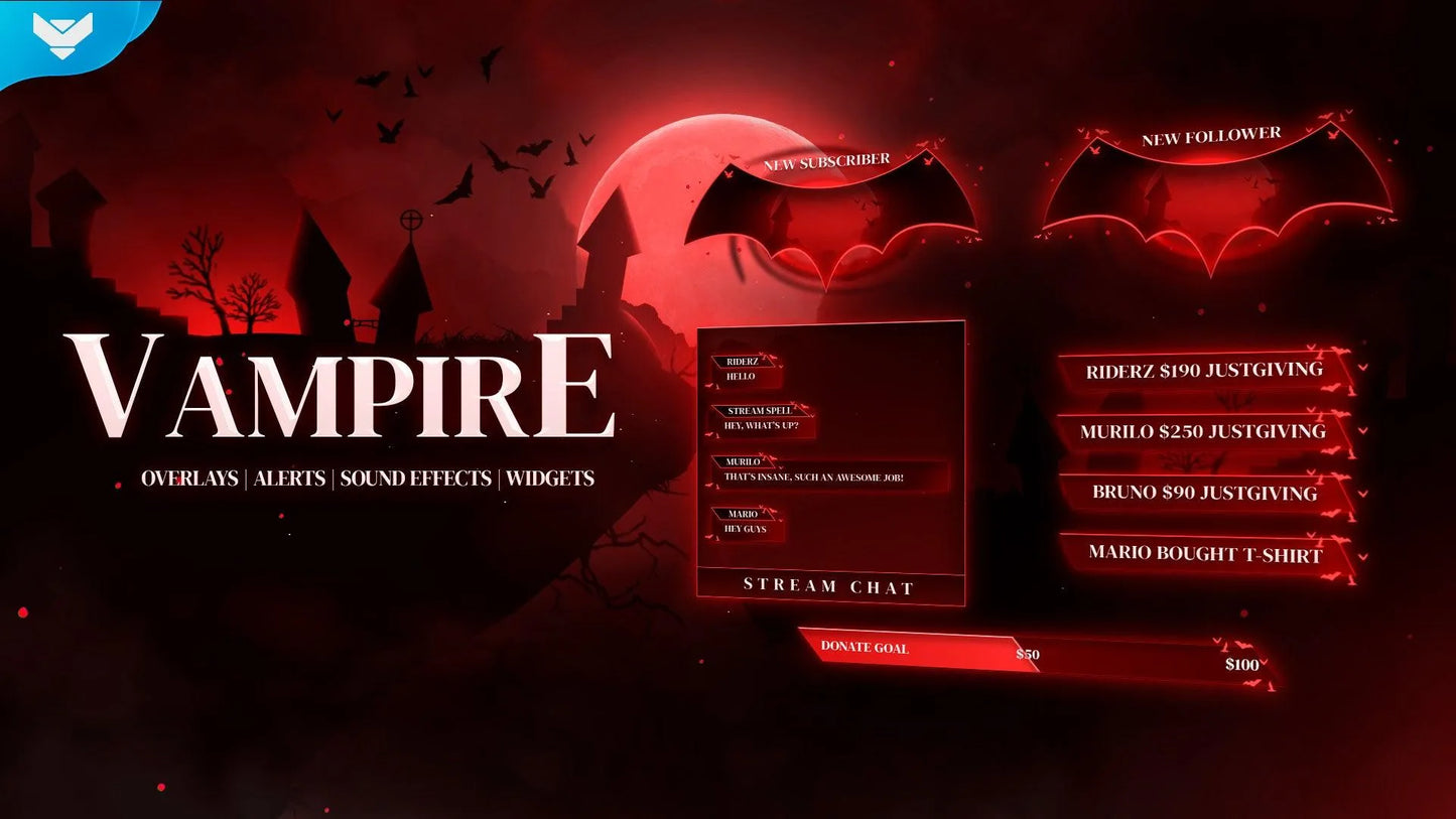 Vampire Stream Widgets