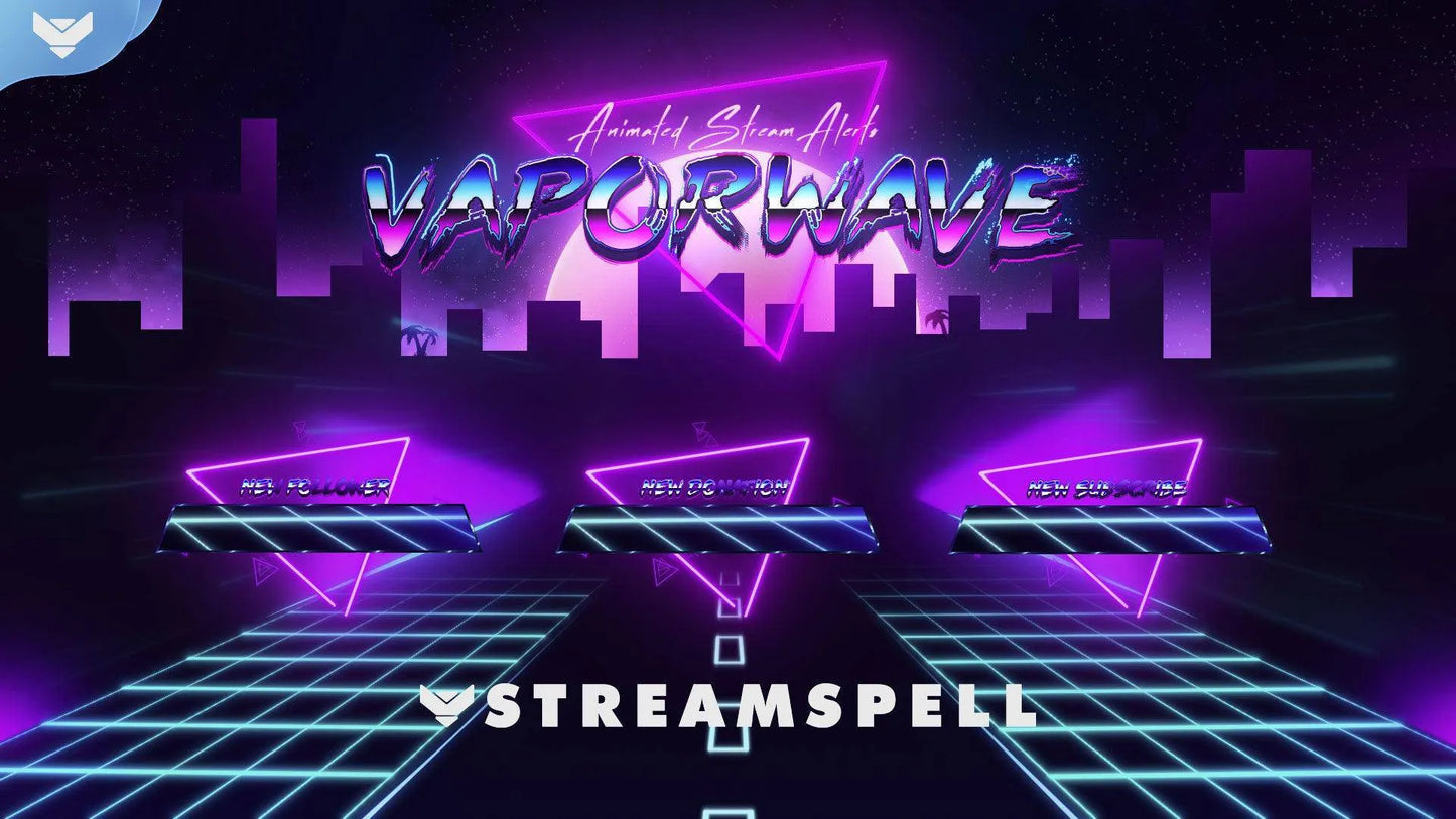 Vaporwave Stream Alerts