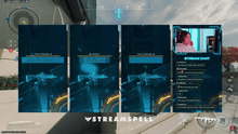 Load image into Gallery viewer, Vertical FPS HUD overlays for multistreaming, featuring animated Starting, Be Right Back, and Ending screens in neon tactical style. Designed by StreamSpell for Twitch, YouTube, and Kick.