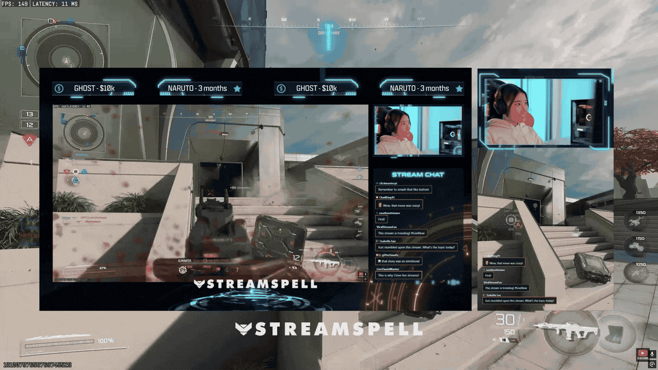 FPS HUD Stream Package - StreamSpell