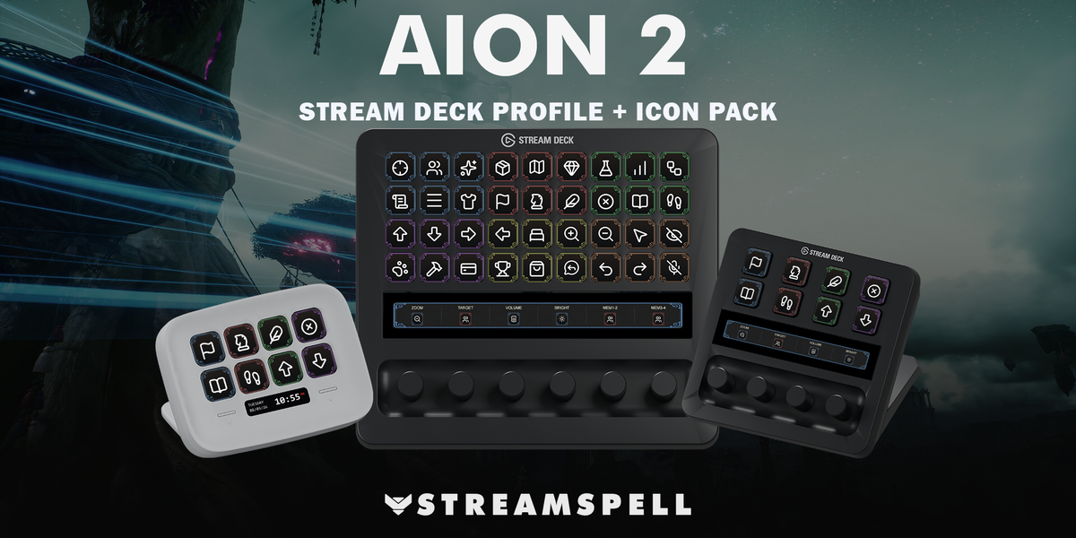 AION 2 Stream Deck Profile + Icon Pack — cover