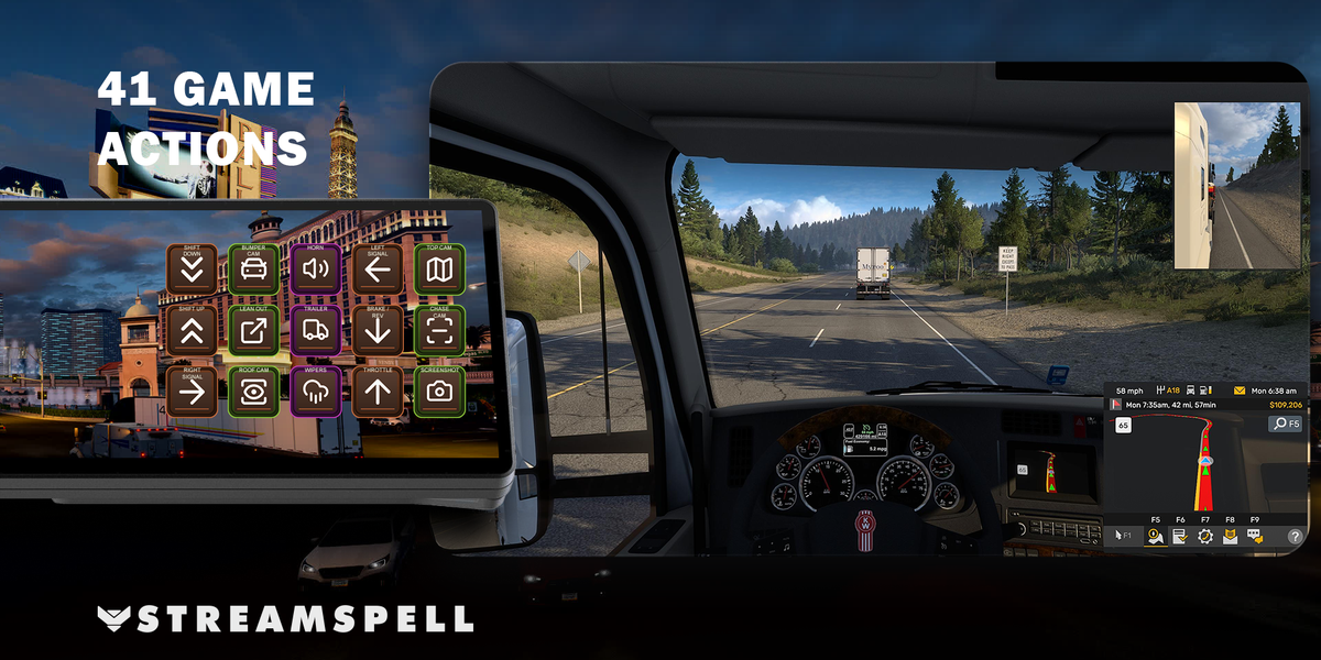 American Truck Simulator for XENEON EDGE — game-actions