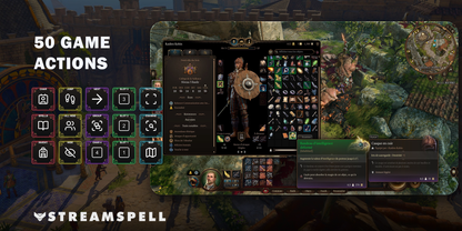 Baldur's Gate 3 Stream Deck Profile + Icon Pack — game-actions
