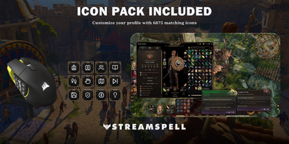 Baldur's Gate 3 for SCIMITAR ELITE — icon-pack