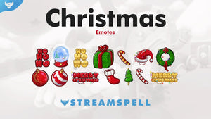 Christmas Emotes & Badges for Twitch, OBS & Streamlabs - StreamSpell