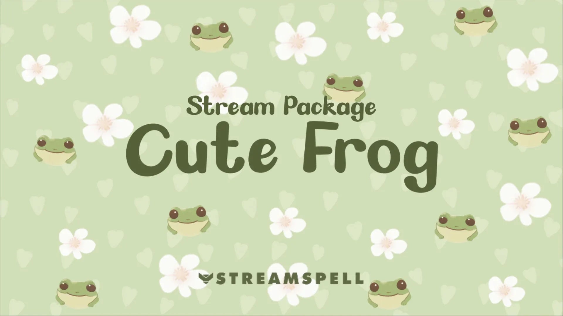 Cute Frog Stream Package for Twitch, OBS & Streamlabs - StreamSpell