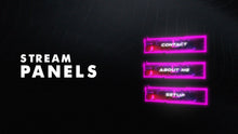Load image into Gallery viewer, Cyber Neon Stream Package for Twitch, OBS &amp; Streamlabs - StreamSpell