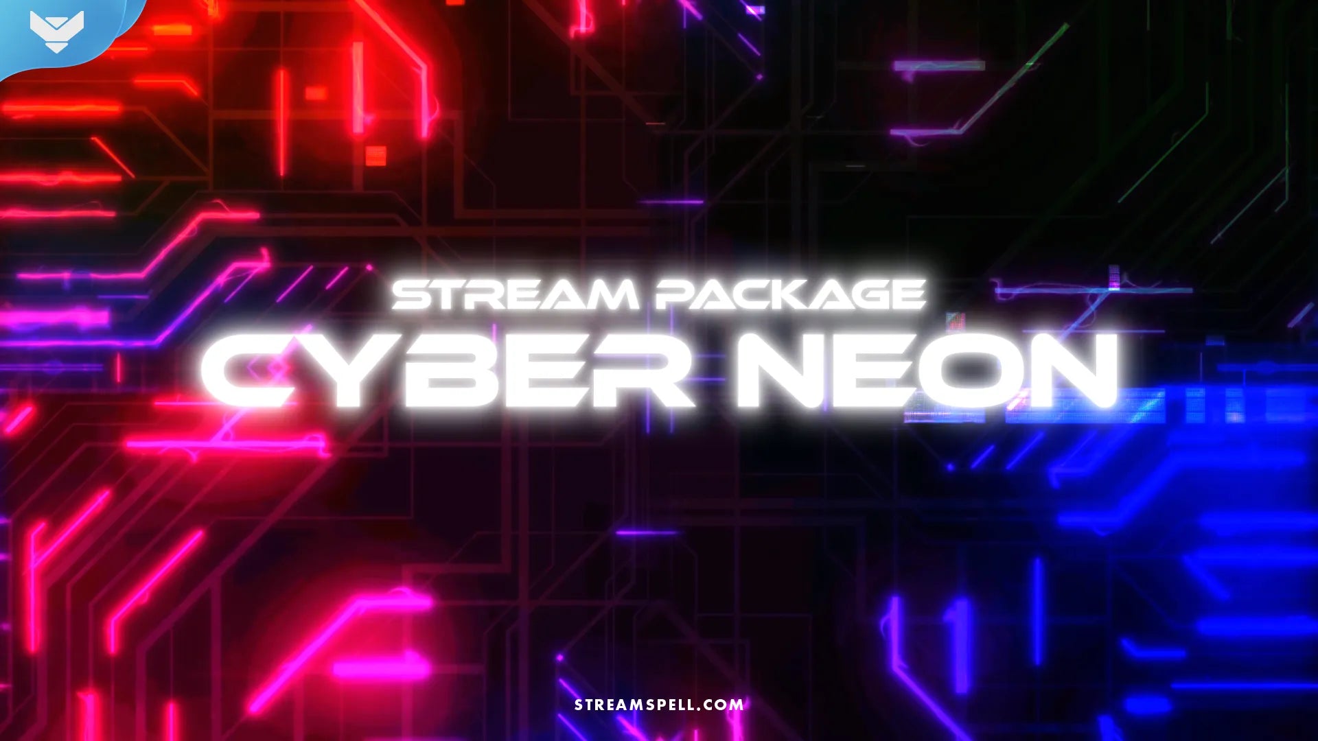 Cyber Neon Stream Package for Twitch, OBS & Streamlabs - StreamSpell