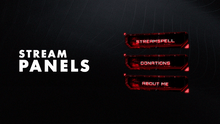 Load image into Gallery viewer, Dark HUD Stream Package for Twitch, OBS &amp; Streamlabs - StreamSpell