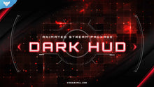Load image into Gallery viewer, Dark HUD Stream Package for Twitch, OBS &amp; Streamlabs - StreamSpell