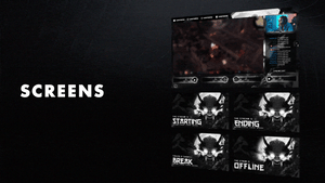 Dark Oni Stream Package for Twitch, OBS & Streamlabs - StreamSpell