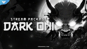 Dark Oni Stream Package for Twitch, OBS & Streamlabs - StreamSpell