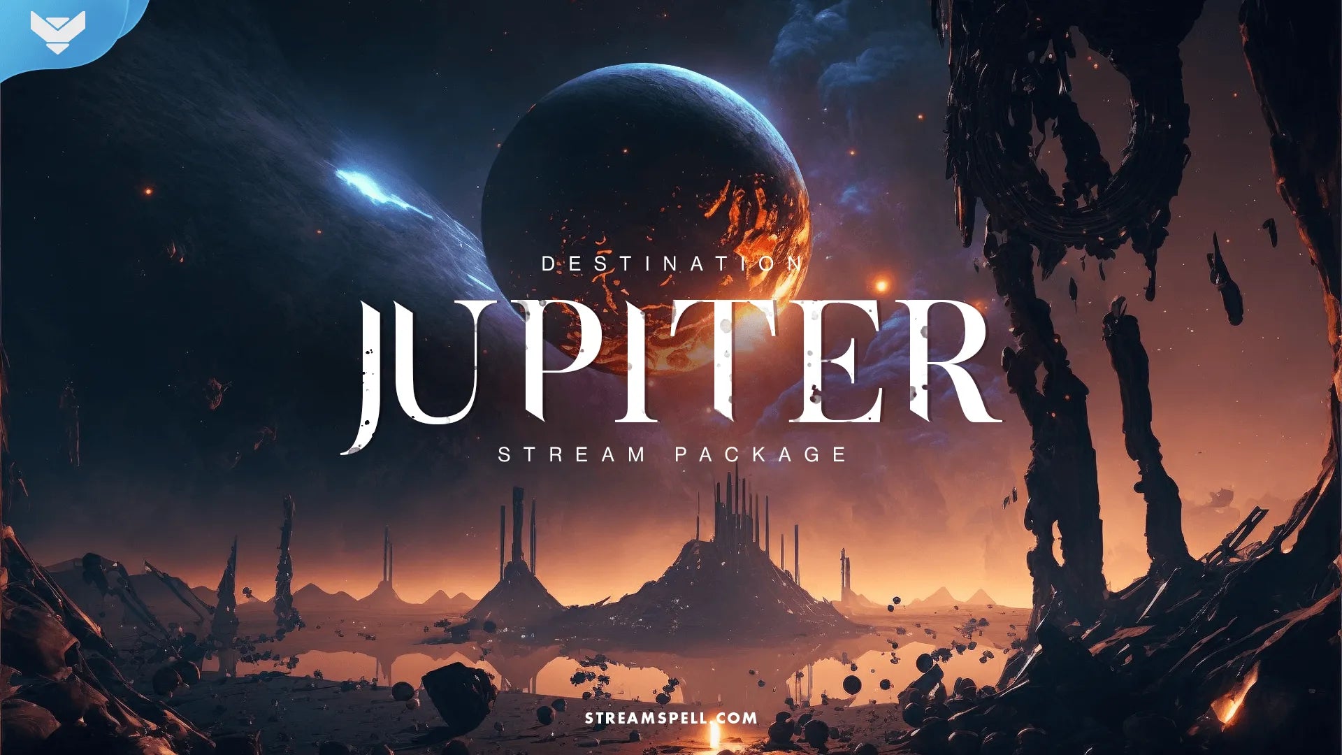 Destination: Jupiter Stream Package for Twitch, OBS & Streamlabs - StreamSpell