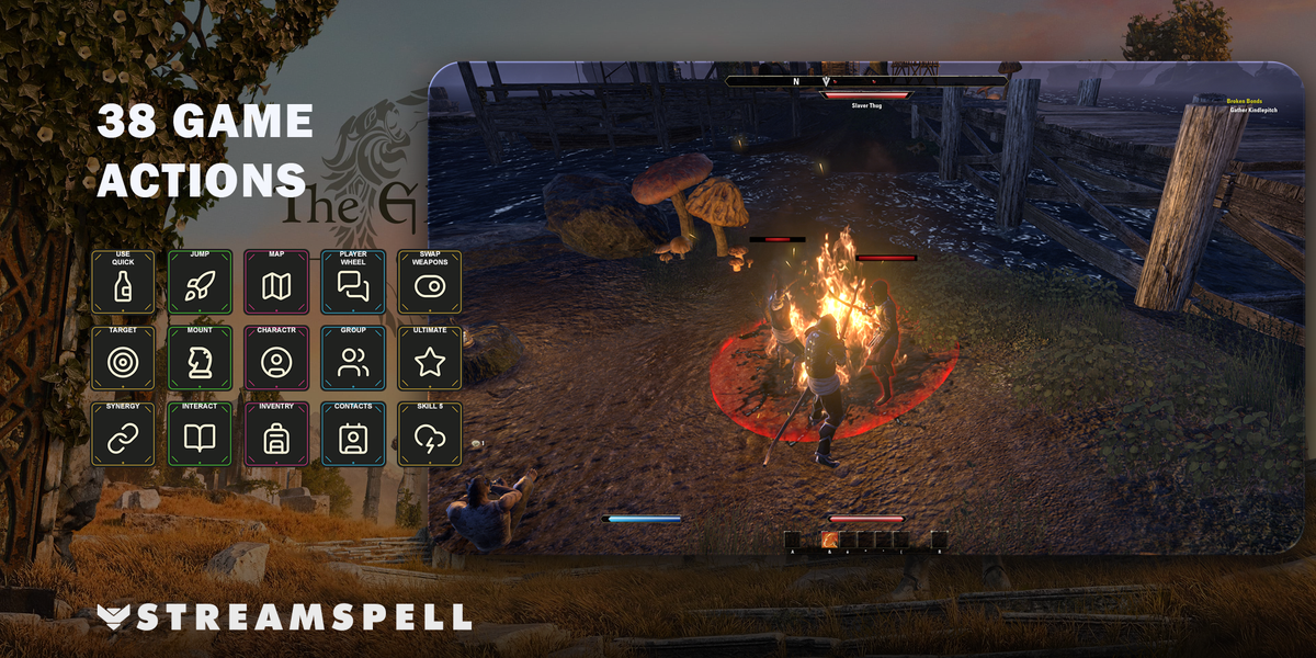 Elder Scrolls Online Stream Deck Profile + Icons — game-actions