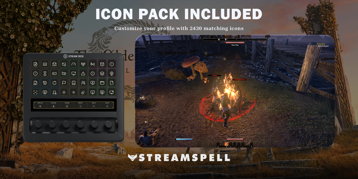 Elder Scrolls Online Stream Deck Profile + Icons — icon-pack