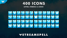 Load image into Gallery viewer, Elements: Ice Stream Deck Icons for Twitch, OBS &amp; Streamlabs - StreamSpell