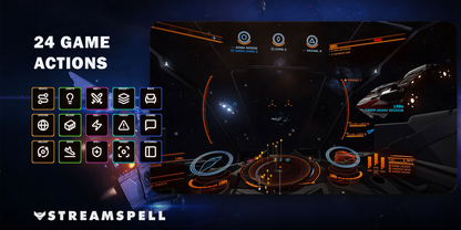 Elite Dangerous Stream Deck Profile + Icon Pack — game-actions