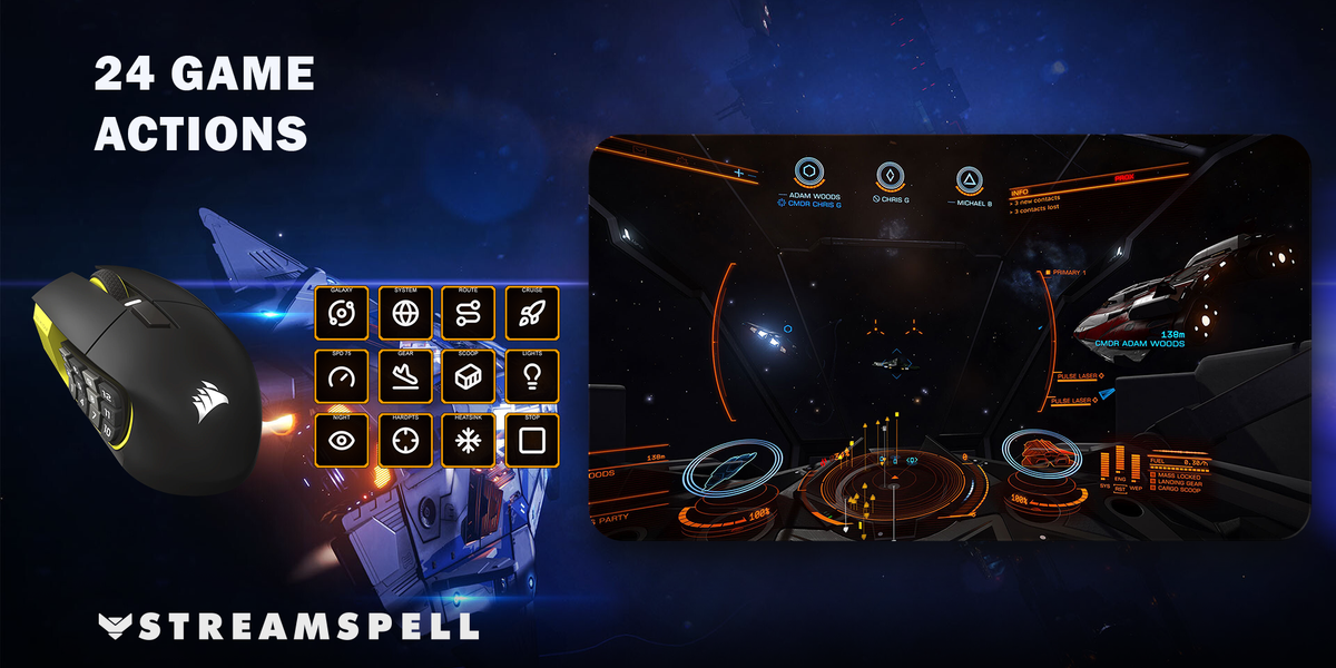 Elite Dangerous for SCIMITAR ELITE — game-actions