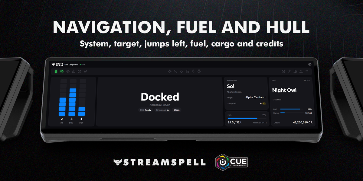 Elite Dangerous Dashboard – 03-Navigation-Fuel-Hull