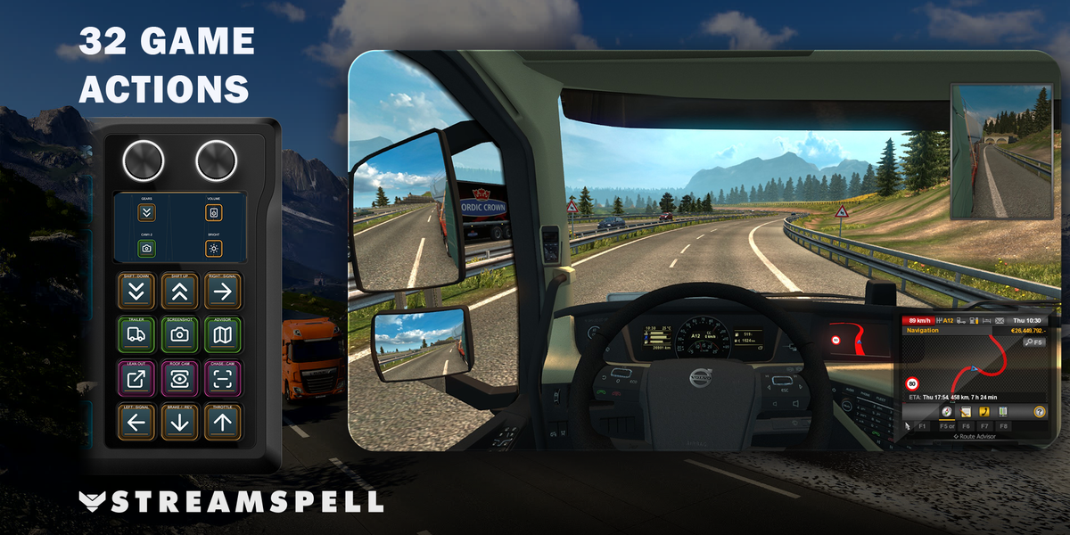 Euro Truck Simulator 2 for GALLEON 100 SD — game-actions