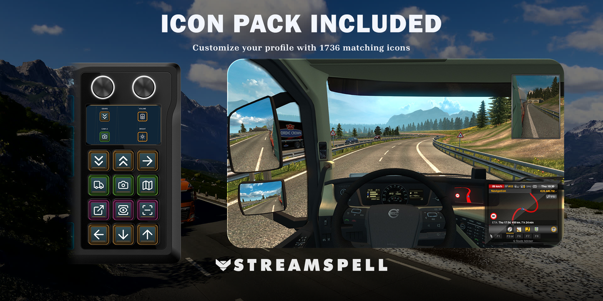 Euro Truck Simulator 2 for GALLEON 100 SD — icon-pack