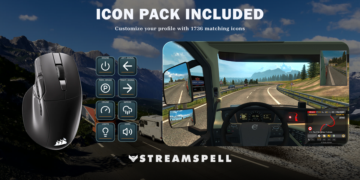 Euro Truck Simulator 2 for NIGHTSWORD v2 WL SD — icon-pack