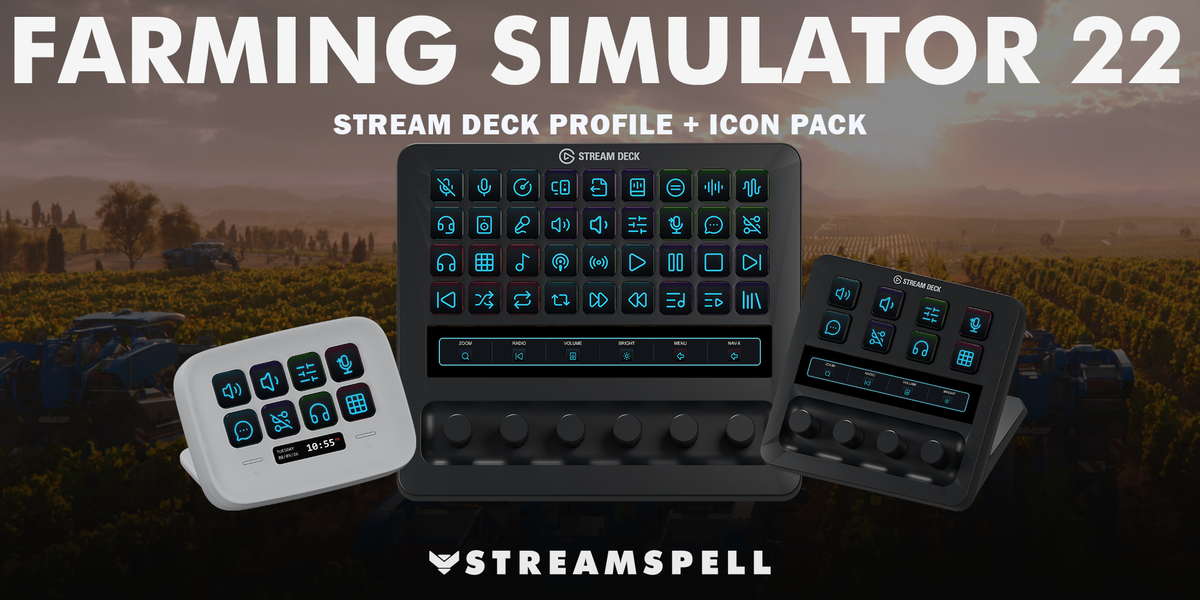 Farming Simulator 22 Stream Deck Profile + Icons — cover