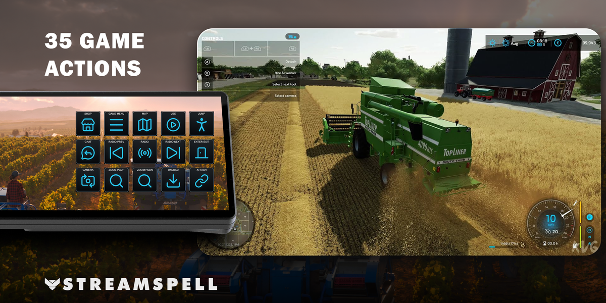 Farming Simulator 22 for XENEON EDGE — game-actions