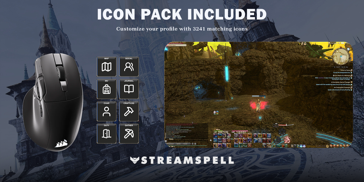 Final Fantasy XIV for NIGHTSWORD v2 WL SD — icon-pack