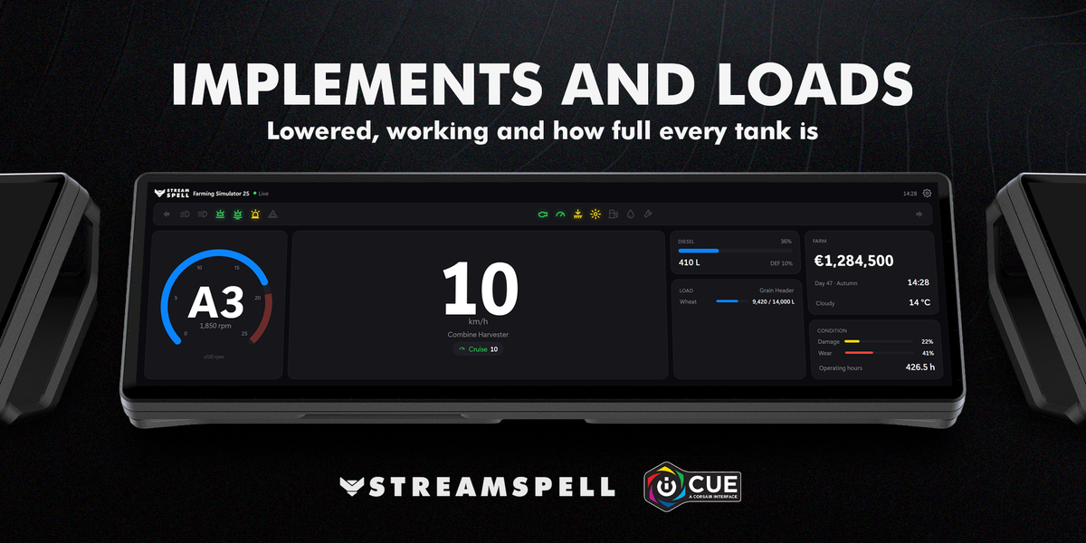 Farming Simulator 25 Dashboard – 03-Implements-And-Loads