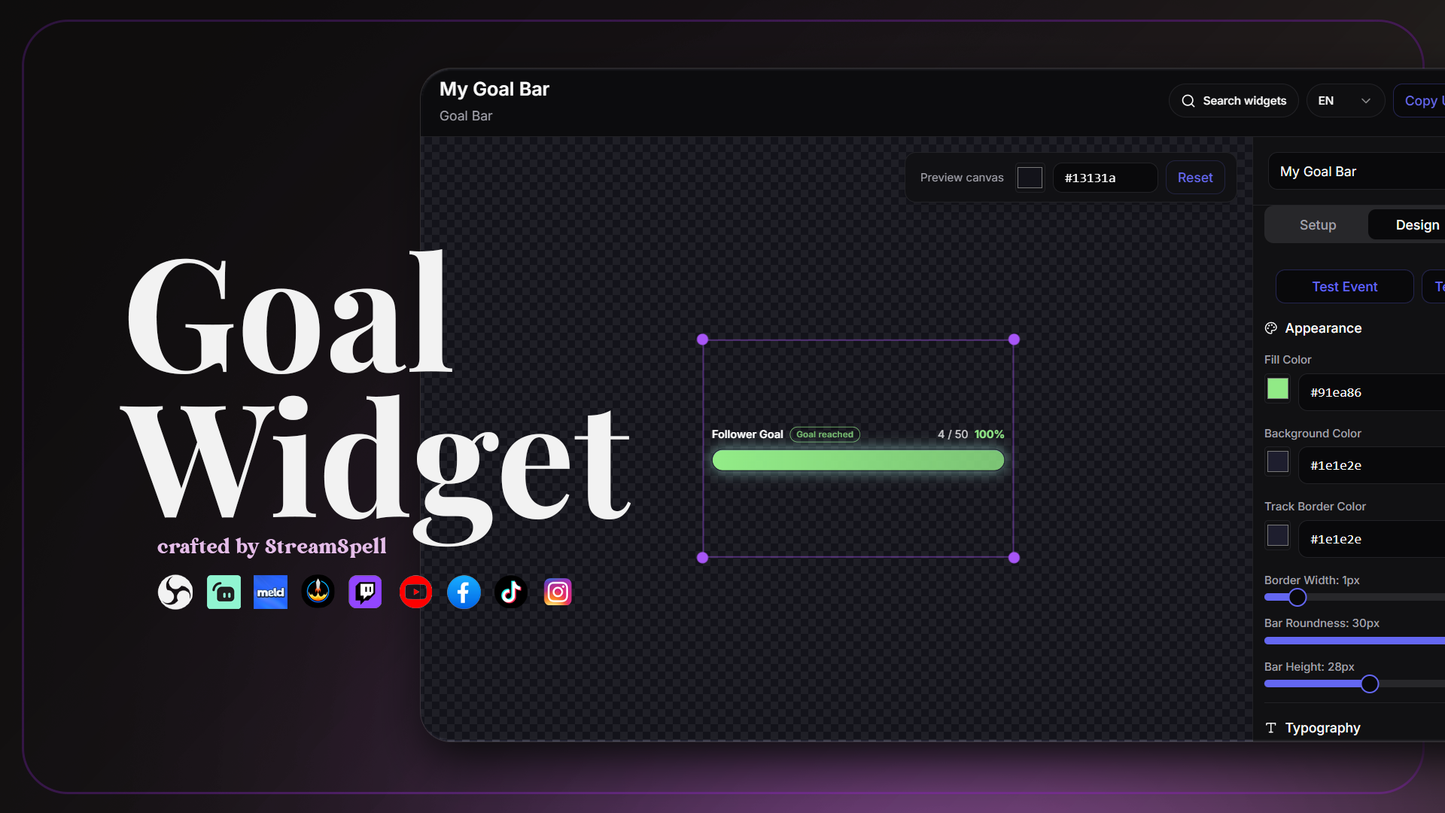 Goal Bar Widget